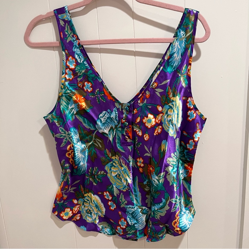 Victoria's Secret Purple Floral Camisole